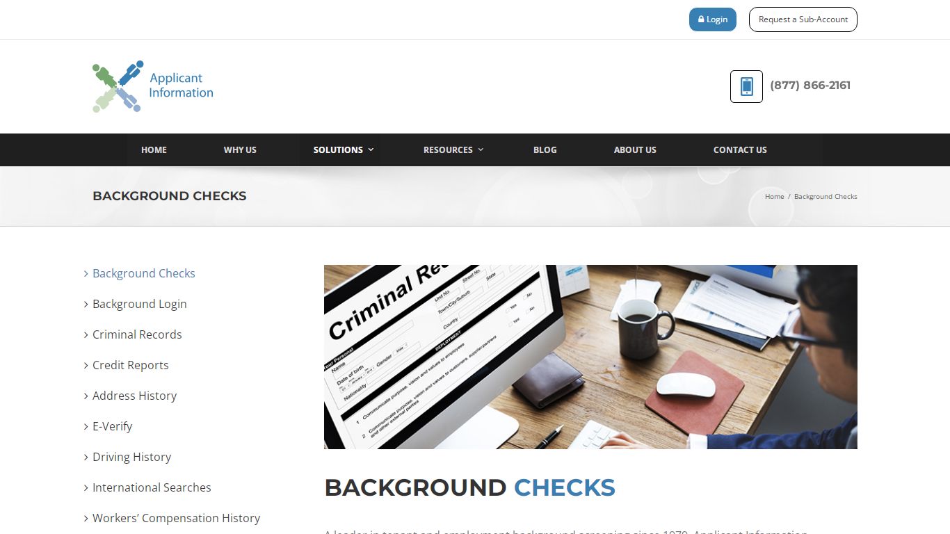 Background Checks - Applicant Information